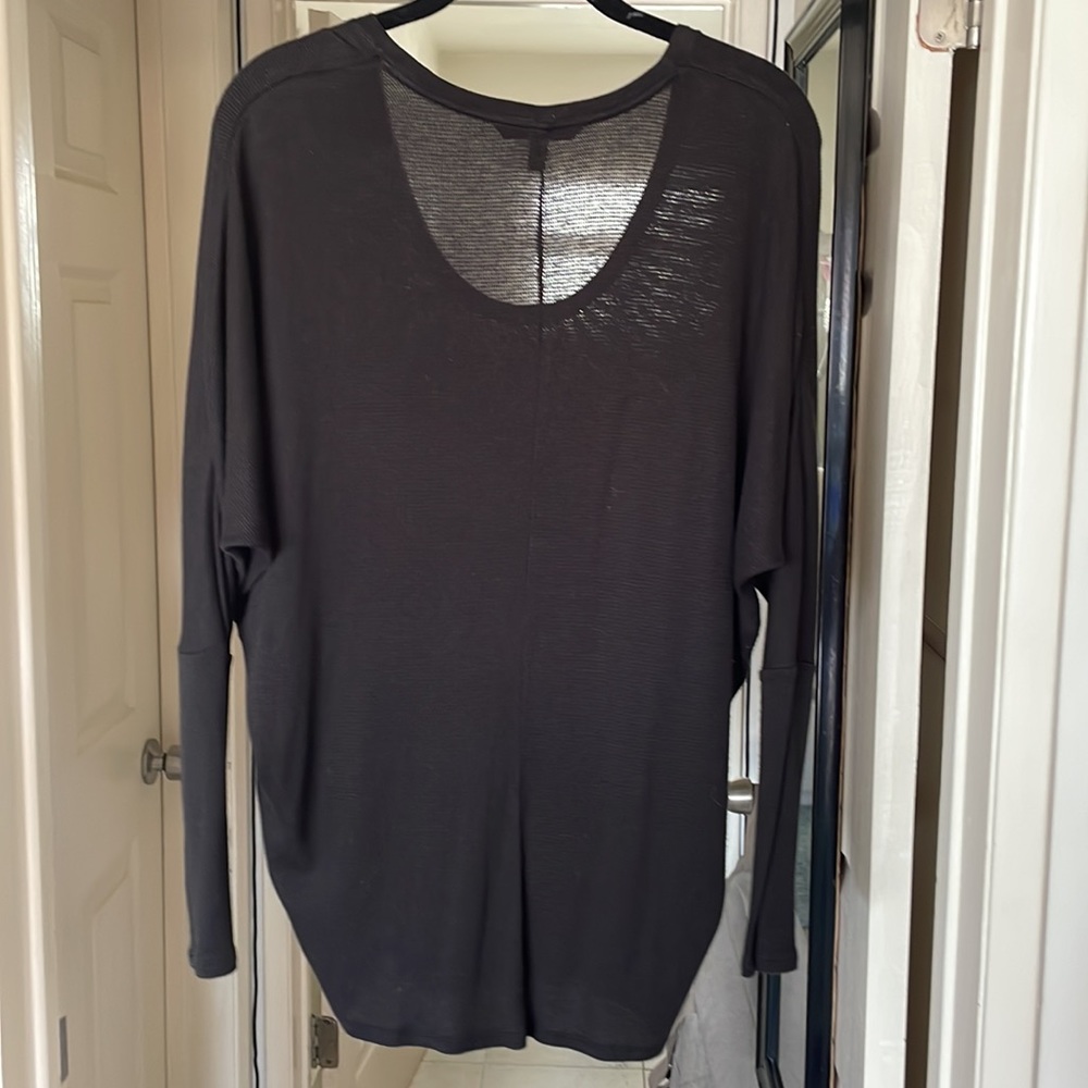 Victoria’s Secret Black Waffle Top - Picture 2 of 6